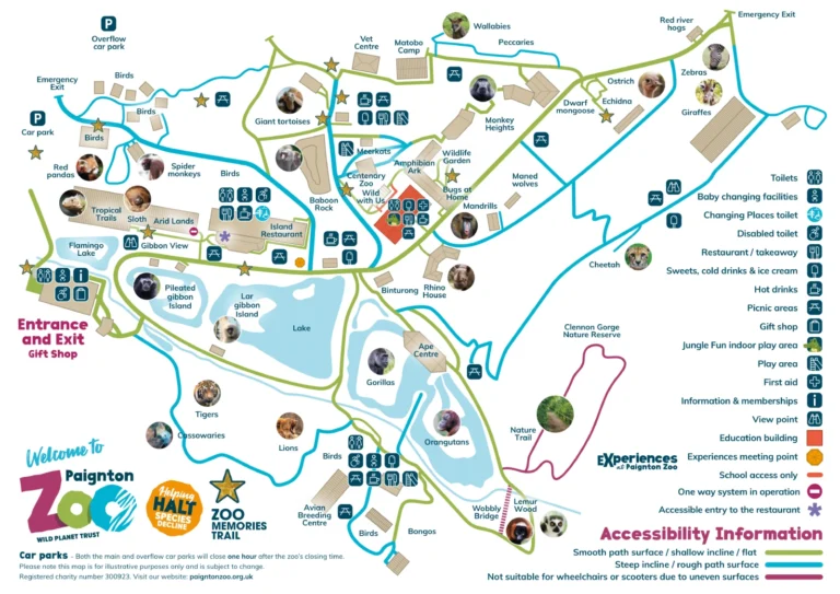 Paignton Zoo Environmental Park Map 2024-1