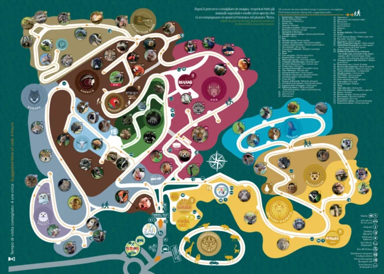 Parco Natura Viva - Fauna Map 2024