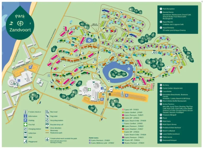Park Zandvoort Map 2023