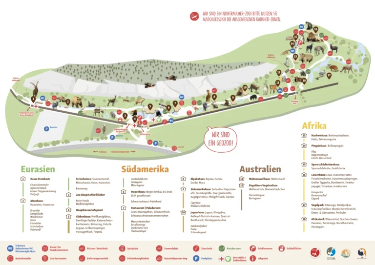 Salzburg Zoo Hellbrunn Map 2024