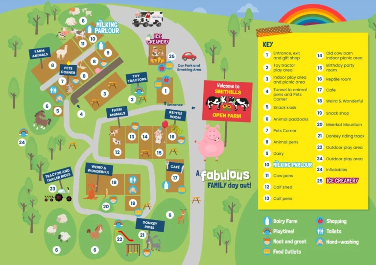 Smithills Open Farm Map 2020