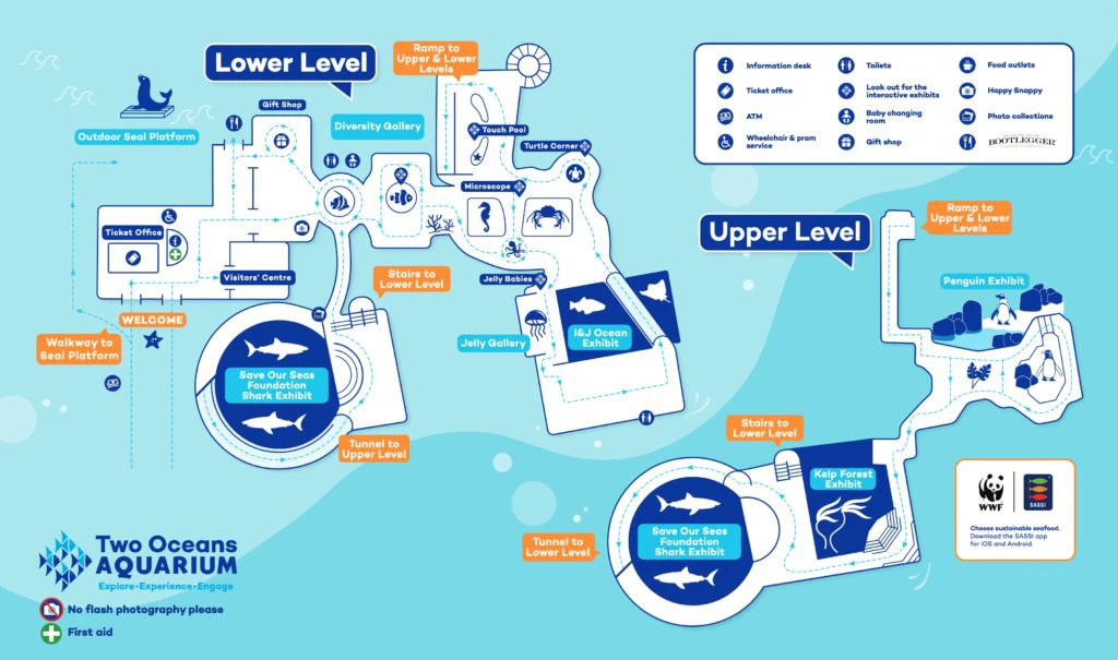 Two Oceans Aquarium Map 2021