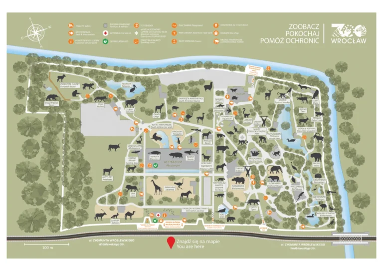 ZOO Wrocław Map 2021