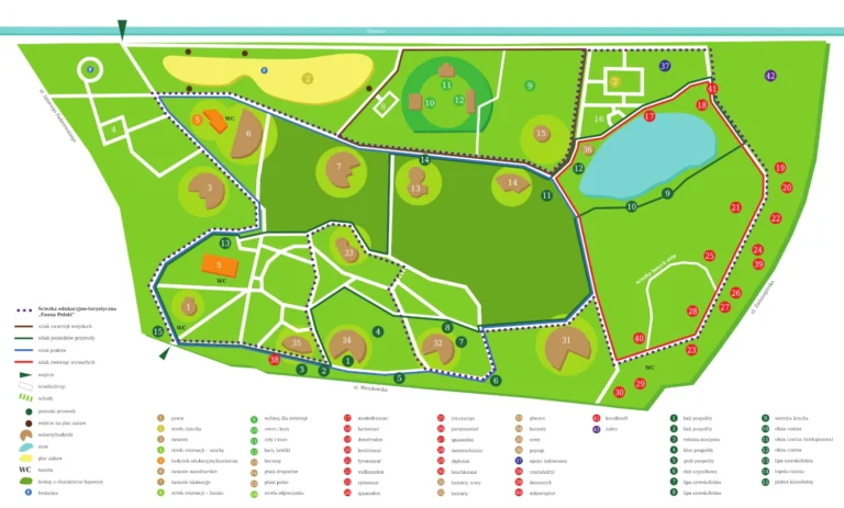 Zoo Lubin Map 2023