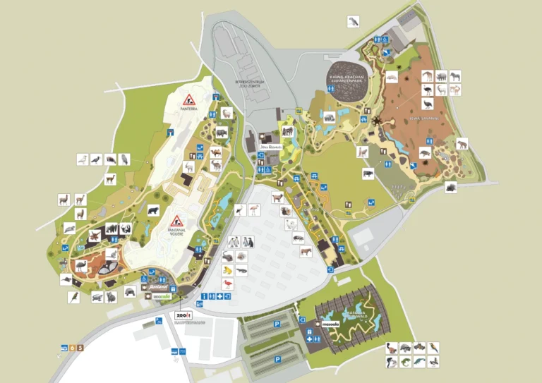 Zoo Zürich Map 2024