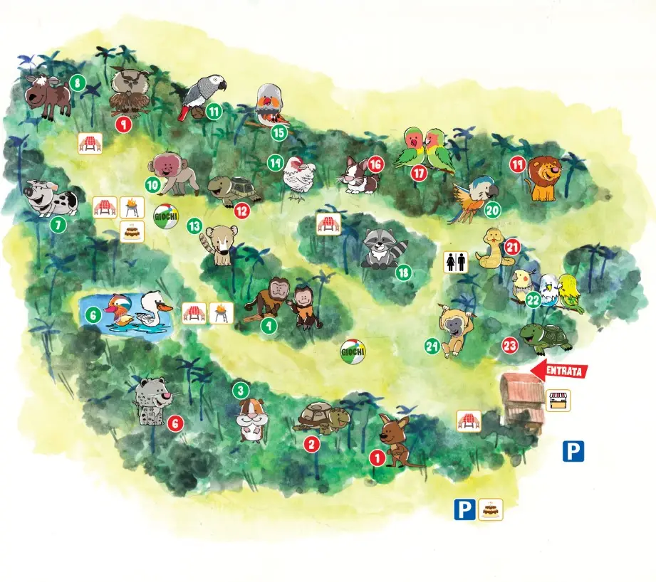Zoo al Maglio Map 2024