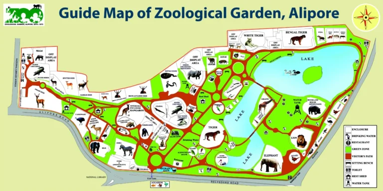 Alipore Zoological Garden Map 2024