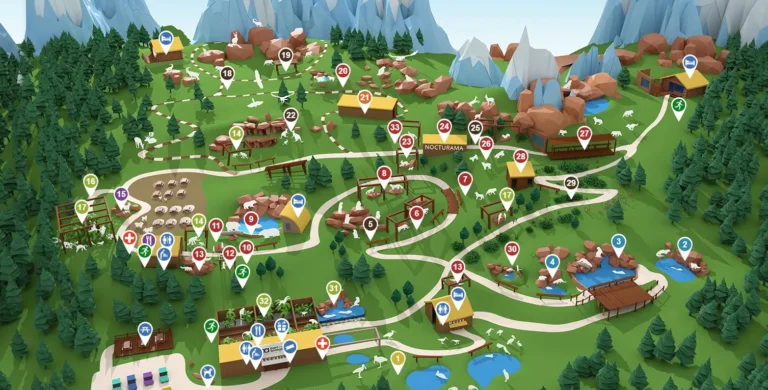 Animal Park of the Pyrenees Map 2023