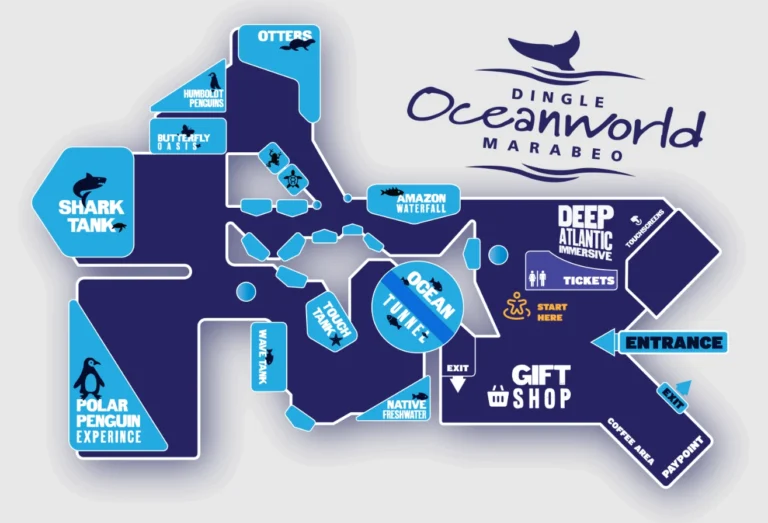 Dingle Oceanworld Aquarium Map 2024