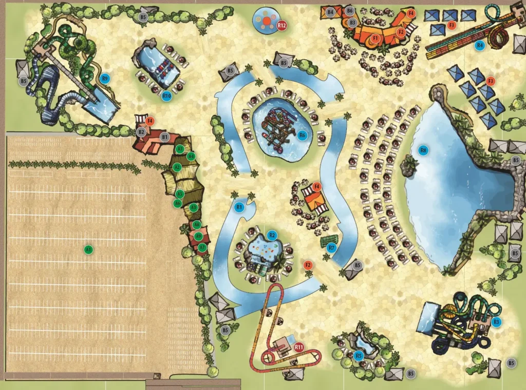 Dragon water park Map 2023