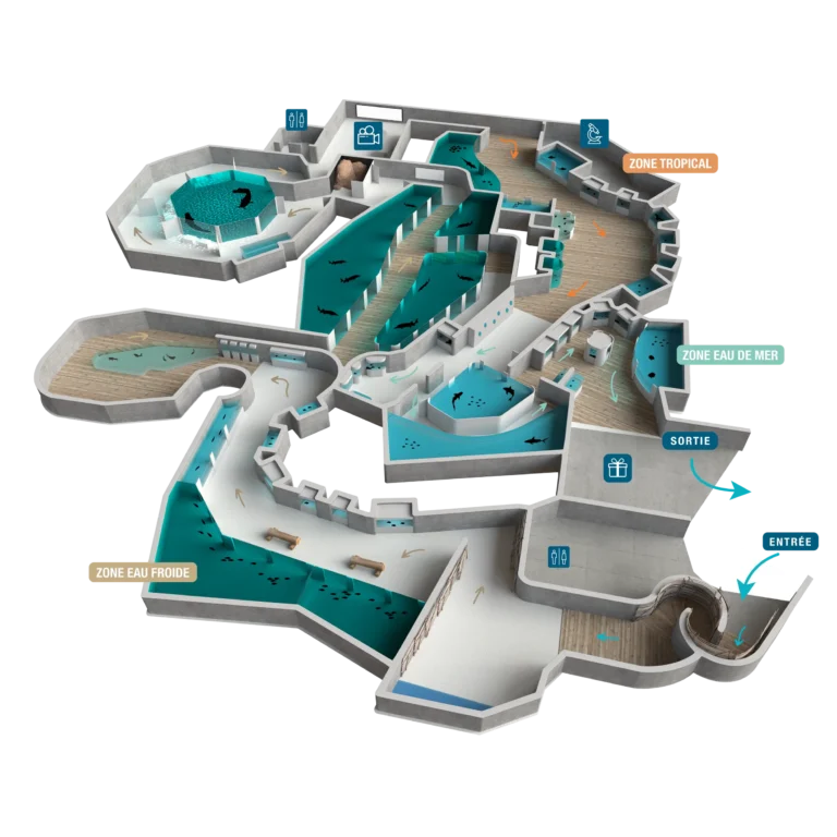 Grand Aquarium de Touraine Map 2023