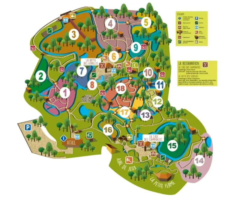 La Vallée Des Singes Map 2023