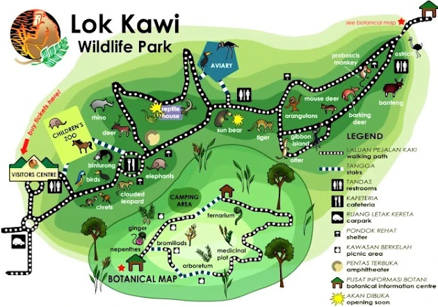 Lok Kawi Wildlife Park Map 2022