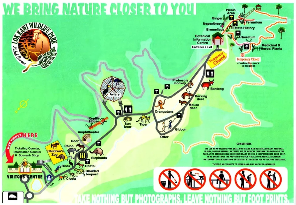 Lok Kawi Wildlife Park Map 2023