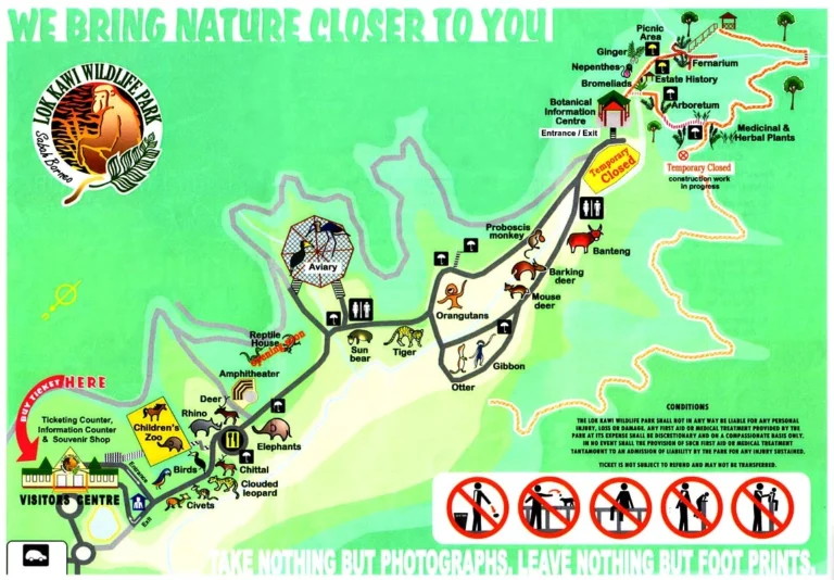 Lok Kawi Wildlife Park Map 2023