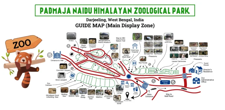 Padmaja Naidu Himalayan Zoological Park Map 2023