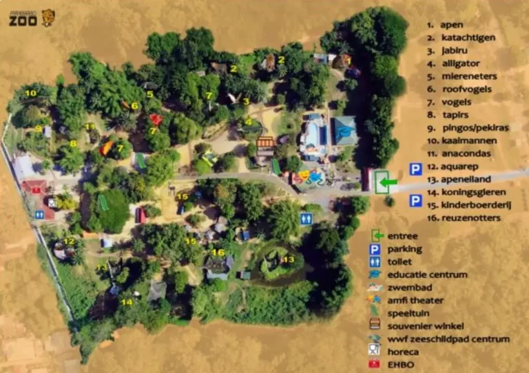 Paramaribo Zoo Map 2023
