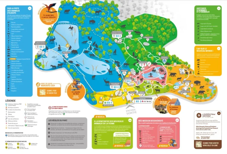 Parc animalier de Sainte-Croix Map 2024