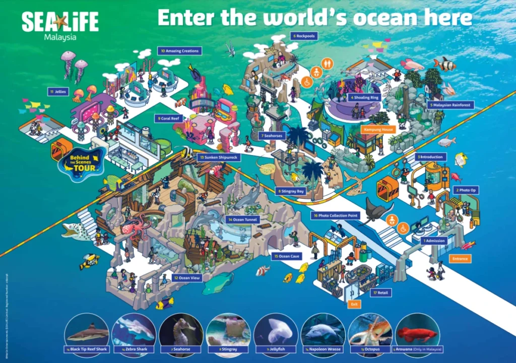 SEA LIFE - Malaysia Map 2023