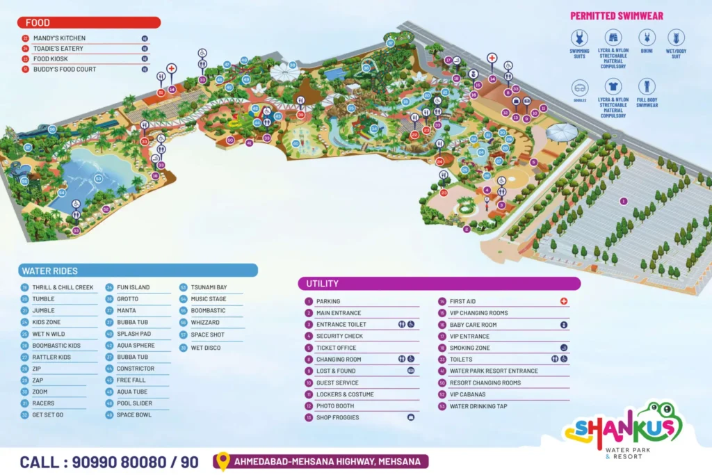 Shankus Waterpark and Resort Map 2024