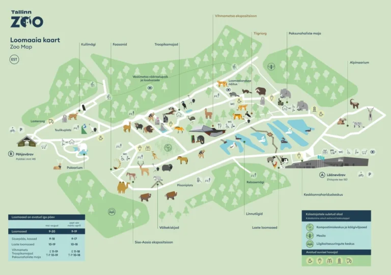 Tallinn Zoo Map 2024