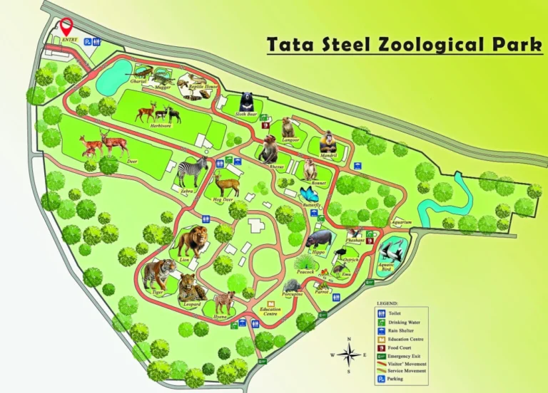 Tata Steel Zoological Park Map 2024