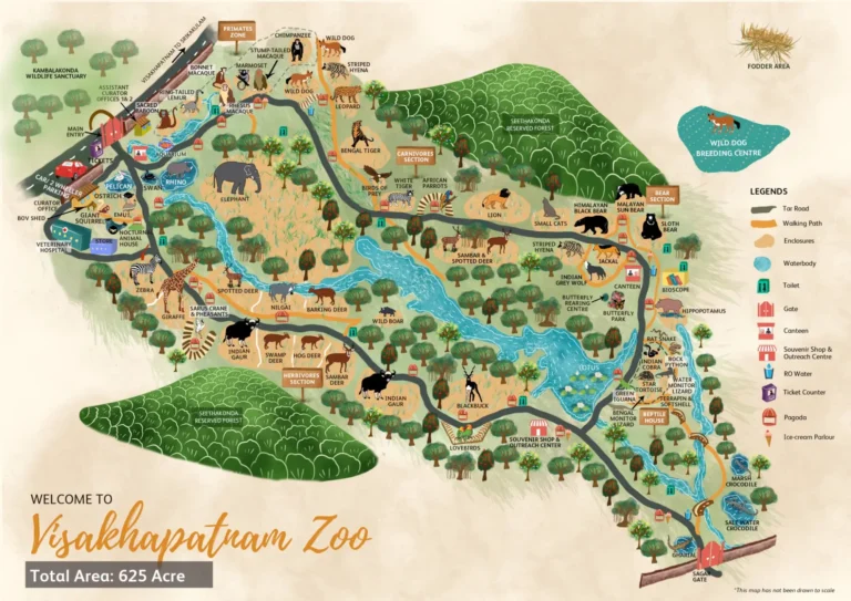 Vizag Zoo Park Map 2023