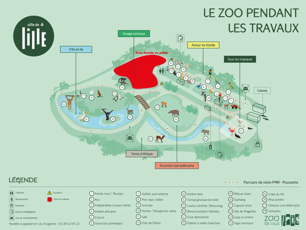 Zoo de Lille Map 2024