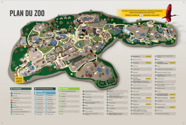Zoo de la Flèche Map 2024