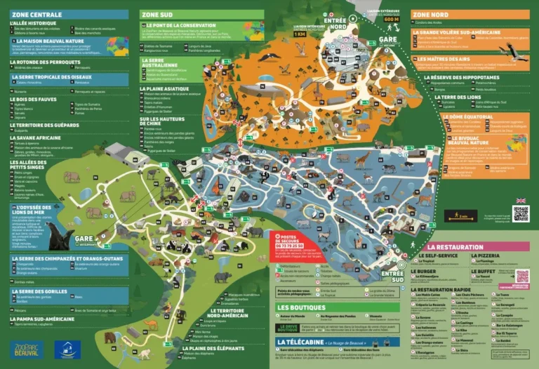 ZooParc de Beauval Map 2024