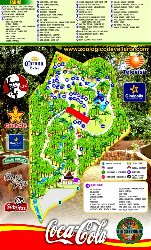 Zoológico de Vallarta A.C Map 2023