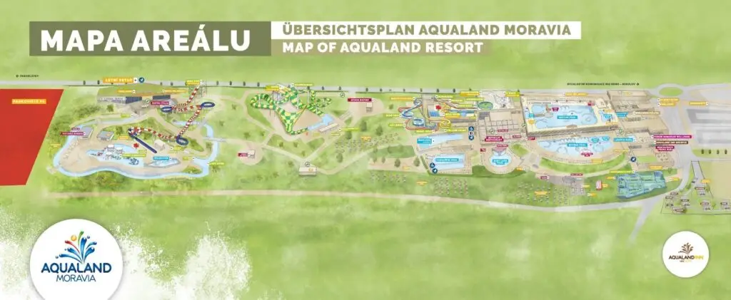 Aqualand Moravia Map 2021