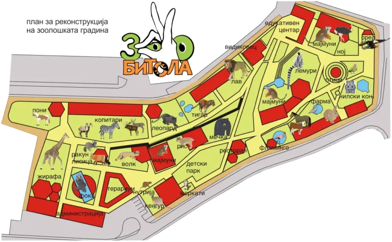 Bitola Zoo Map 2021