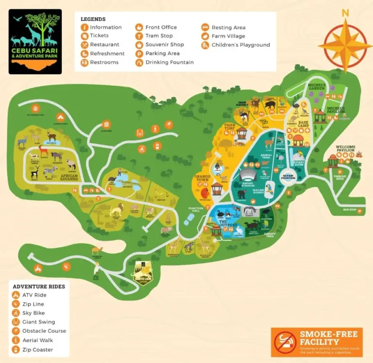 Cebu Safari And Adventure Park Map 2023