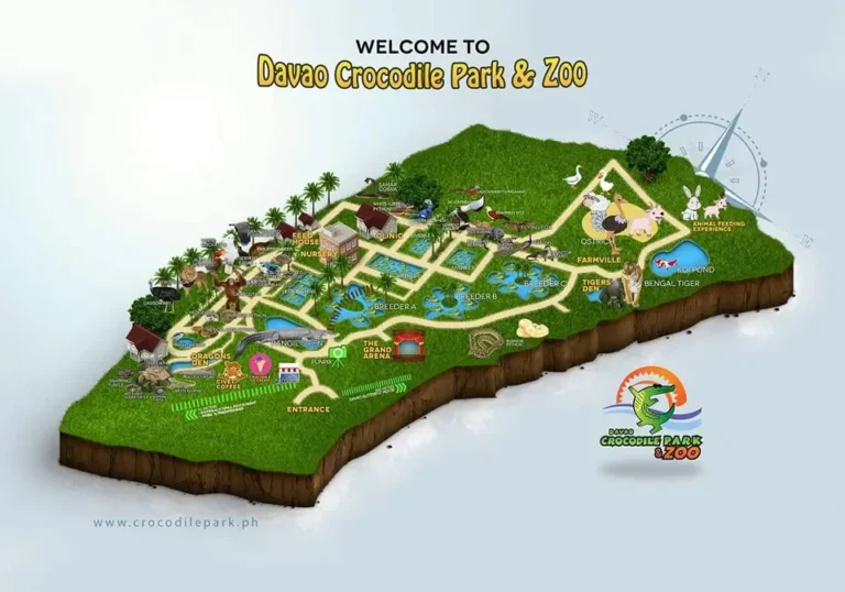 Davao Riverfront Crocodile Park and Zoo Map 2023
