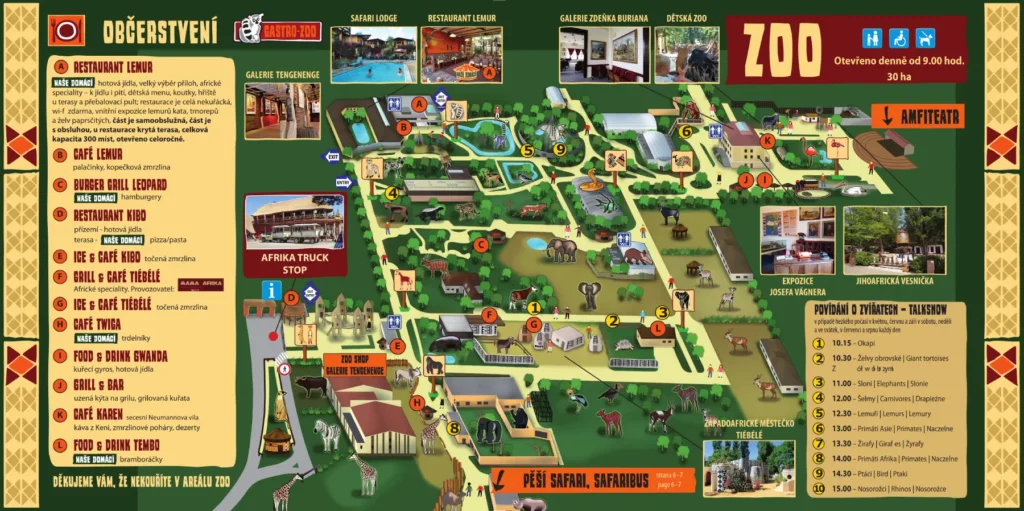 Dvůr Králové Zoo Map 2021
