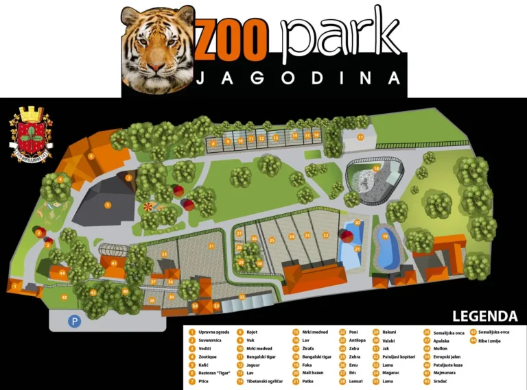 Jagodina Zoo Map 2023