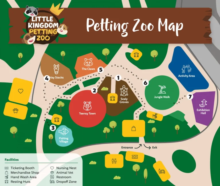 Jerudong Park Little Kingdom Petting Zoo Map 2023