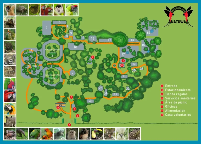 NATUWA Wildlife Sanctuary Map 2023