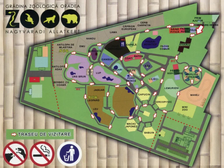 Oradea Zoo Map 2023