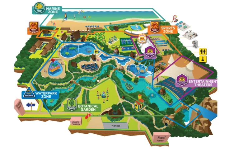 Pacific Islands Club Guam Map 2023