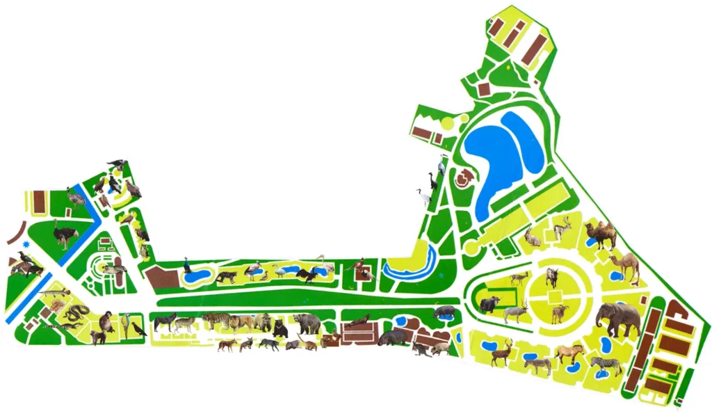 Tashkent Zoo Map 2021