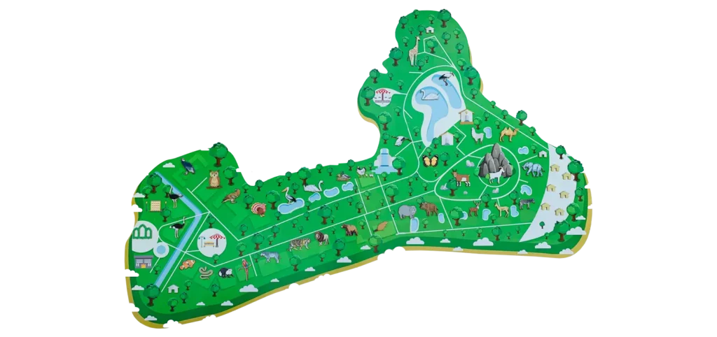 Tashkent Zoo Map 2023