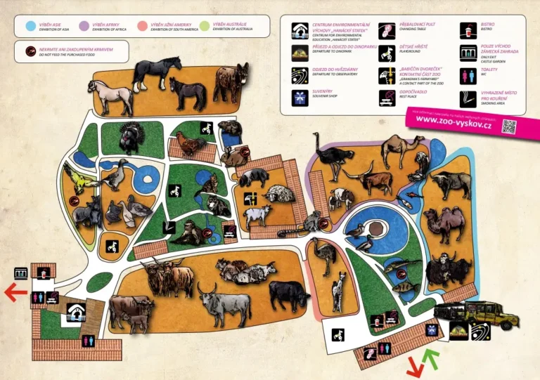 Zoo Park Vyškov Map 2023