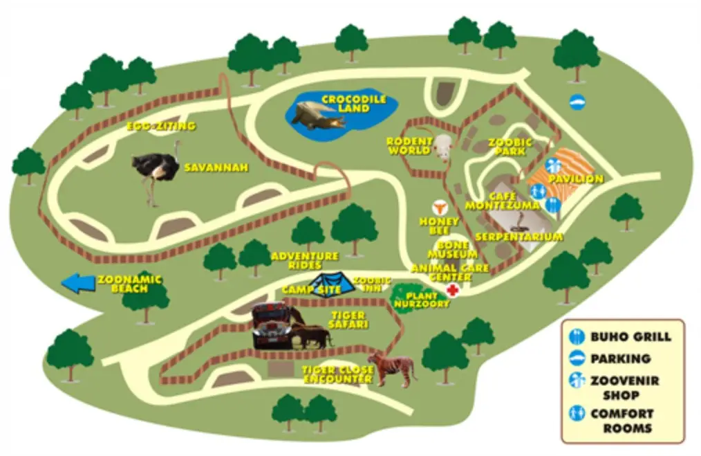Zoobic Safari Map 2020