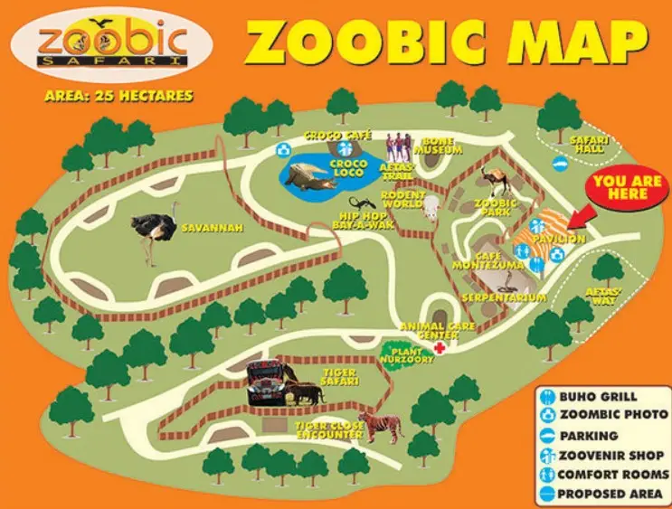 Zoobic Safari Map 2023