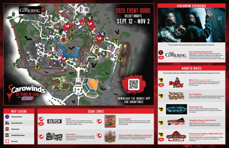 Carowinds SCarowinds Map 2025 1