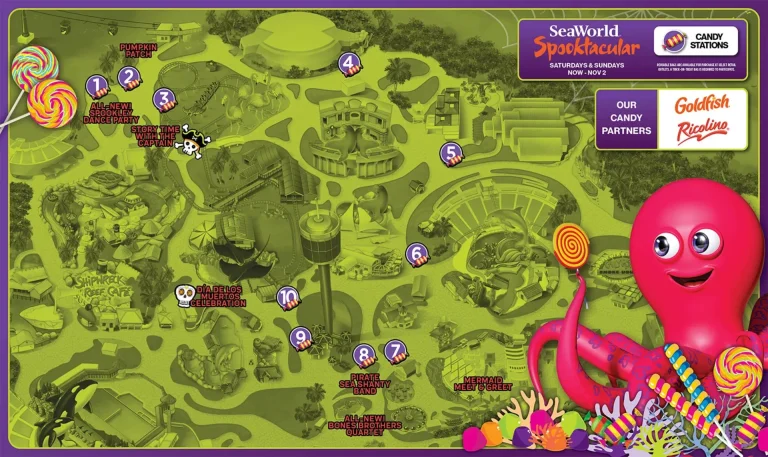 SeaWorld San Diego Halloween Spooktacular Map 2025