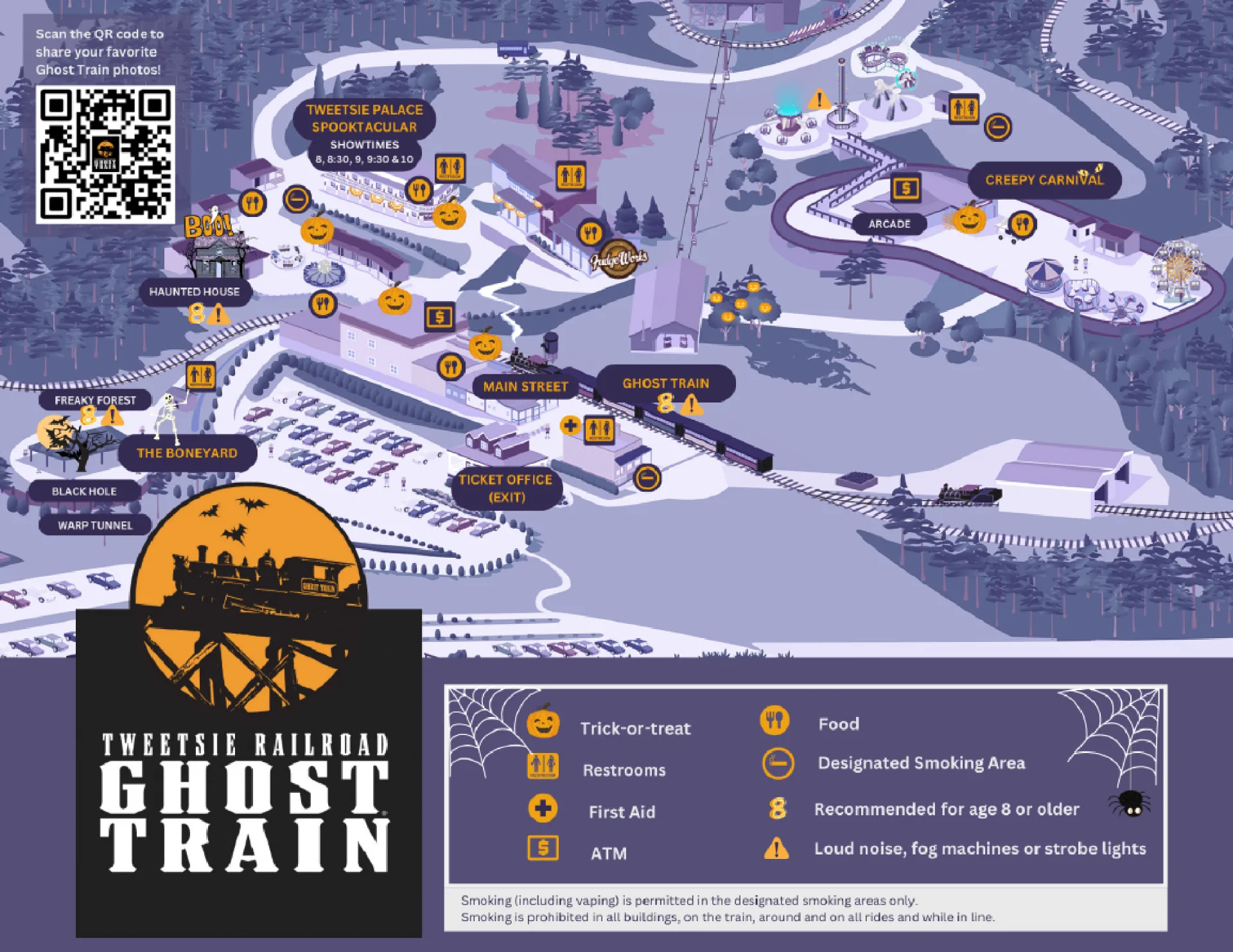 Tweetsie Railroad Ghost Train Map 2025