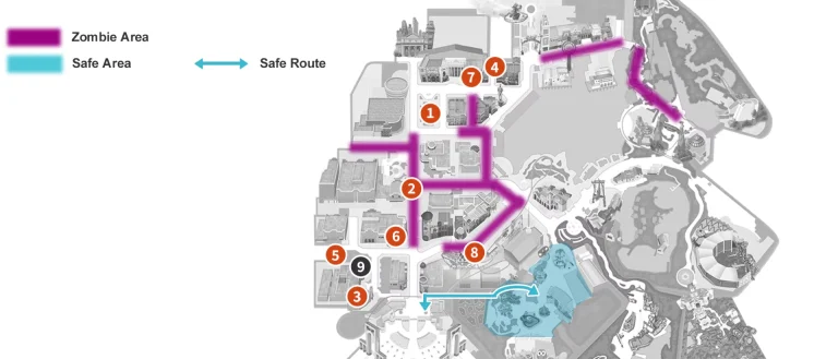 Universal Studios Japan Halloween Horror Nights Map 2025